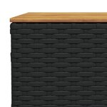 vidaXL Salon de jardin 10 Pièces avec coussins noir résine tressée