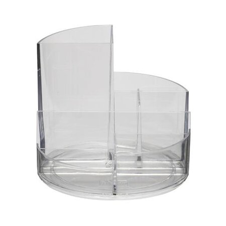 Organisateur de bureau rundbox 6 compartiments Transparent MAUL