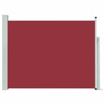 vidaXL Auvent latéral rétractable de patio 140x500 cm Rouge