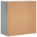 vidaXL Buffets 2 Pièces sonoma gris 79x38x80 cm bois d'ingénierie
