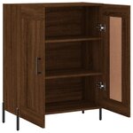 vidaXL Buffet chêne marron 69 5x34x90 cm bois d'ingénierie