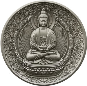 Pièce de monnaie en argent 5 tala g 62.2 (2 oz) millésime 2022 amitabha