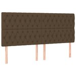 vidaXL Sommier à lattes de lit avec matelas Marron foncé 200x200 cm