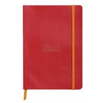 Carnet souple Rhodiarama A5 (14,8 x 21 cm), 160 pages réglure point DOT de 90 g/m² - Couverture coquelicot