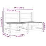 vidaXL Canapés centraux de jardin 2 Pièces bois massif douglas