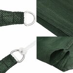 vidaXL Voile d'ombrage 160 g/m² Vert foncé 2 5x4 5 m PEHD