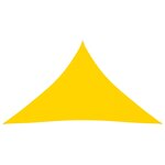 Vidaxl voile de parasol tissu oxford triangulaire 3x3x4 24 m jaune
