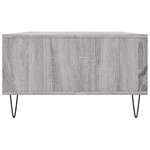 vidaXL Table basse sonoma gris 104x60x35 cm bois d'ingénierie