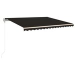 Vidaxl auvent rétractable automatique 450x300 cm anthracite