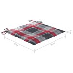 vidaXL Chaises à manger d'extérieur lot de 4 et coussins Acacia massif