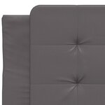 vidaXL Lit avec matelas gris 80x200 cm similicuir