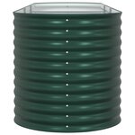 vidaXL Jardin surélevé vert 320x80x81 cm en acier galvanisé