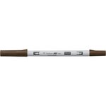 Marqueur base alcool double pointe abt pro 969 chocolat x 6 tombow