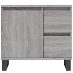 vidaXL Armoire de bain sonoma gris 65x33x60 cm bois d'ingénierie