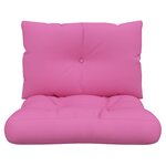 vidaXL Coussins de palette lot de 2 rose tissu Oxford