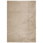 vidaXL Tapis HUARTE à poils courts doux et lavable sable 120x170 cm