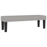vidaXL Sommier à lattes de lit avec matelas Gris clair 200x200cm Tissu