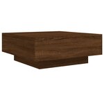 vidaXL Table basse chêne marron 80x80x31 cm bois d'ingénierie