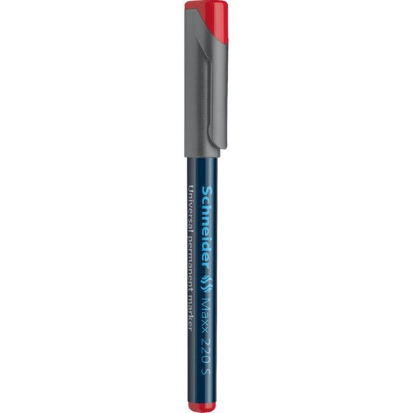 Marqueur universel Maxx 220 Pte Super Fine Permanent rouge SCHNEIDER