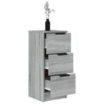 vidaXL Buffet Sonoma gris 30x30x70 cm Bois d'ingénierie