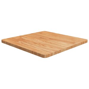 vidaXL Dessus de table carré Marron clair60x60x2 5cm Bois chêne traité