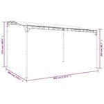 vidaXL Auvent crème 4x3 m 180 g/m² tissu et acier