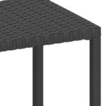vidaXL Chaises longues lot de 2 avec table résine tressée noir