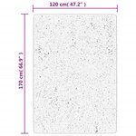 vidaXL Tapis shaggy à poils longs moderne beige anthracite 120x170 cm