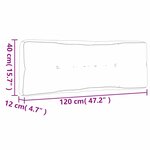 vidaXL Coussin de palette rose 120x40x12 cm tissu