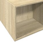 vidaXL Cadre de lit chêne sonoma 150x200 cm bois d'ingénierie