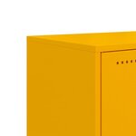vidaXL Meuble TV jaune moutarde 68 5x39x60 5 cm acier