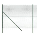 vidaXL Clôture en mailles de chaîne vert 2 2x10 m
