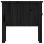 vidaXL Tables d'appoint 2 Pièces Noir 50x50x49 cm Bois massif de pin