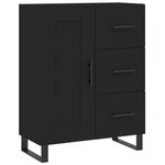 vidaXL Buffet noir 69 5x34x90 cm bois d'ingénierie