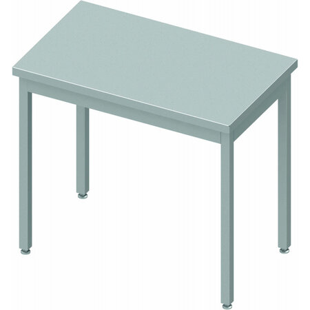 Table inox professionnelle sans dosseret - profondeur 700 - stalgast - soudée - inox1200x700 x700xmm