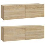 vidaXL Ensemble de meubles TV 6 Pièces Chêne sonoma Bois d'ingénierie