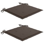 vidaXL Chaises pliables de jardin lot de 2 avec coussins Bambou