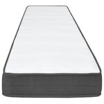 vidaXL Sommier à lattes de lit Gris foncé Tissu 80x200 cm
