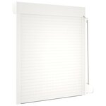 vidaXL Volet roulant aluminium 100x120 cm blanc