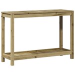 vidaXL Table de rempotage avec étagère 108x35x75 cm bois pin imprégné