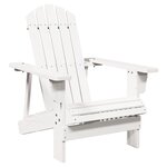 vidaXL Chaise Adirondack blanc 69x85x90 5 cm bois massif de sapin