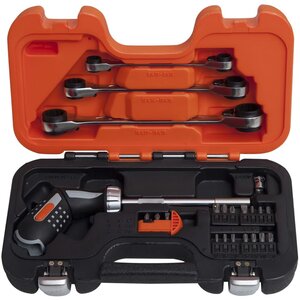 Bahco jeu de clés à cliquet et pistolet de clé à cliquet 808050p-25