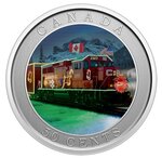 Pièce de monnaie 50 Cents Canada Train des fêtes du CP 2022 BU