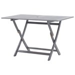 vidaXL Table de jardin pliable 120x70x75 cm Bois d'acacia massif