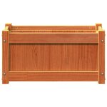 vidaXL Jardinières 2 Pièces cire marron bois de pin massif