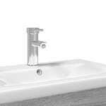 vidaXL Armoire lavabo de salle de bain avec bassin intégré sonoma gris