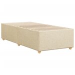 vidaXL Cadre de lit Crème 90x190 cm Tissu