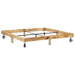 vidaXL Cadre de lit sans matelas bois de manguier massif 200x200 cm