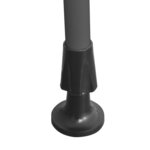 vidaXL Auvent manuel rétractable avec LED 100 cm Bleu et blanc