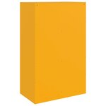 vidaXL Buffet jaune moutarde 67x39x107 cm acier